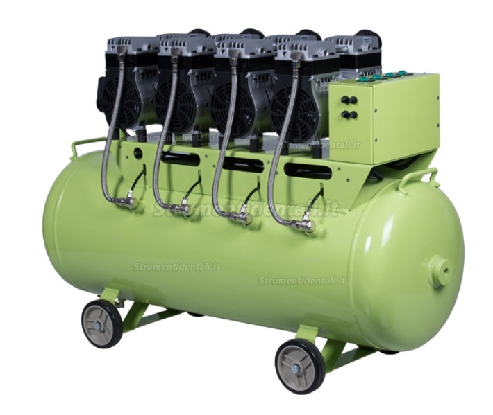 Greeloy® GA-84 120 litri compressore silenziato odontoiatrico senza olio 3200w